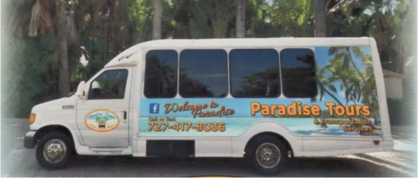 Paradise Tours shuttle bus